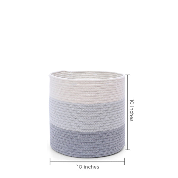 2-Pack Toned Gray Planter Basket