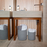 2-Pack Gray Planter Basket