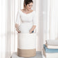 Cotton Rope Storage Basket - Honey & Off-White - Tall