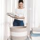 Cotton Rope Storage Basket - 3-Tone Brown & Off-White - Wide