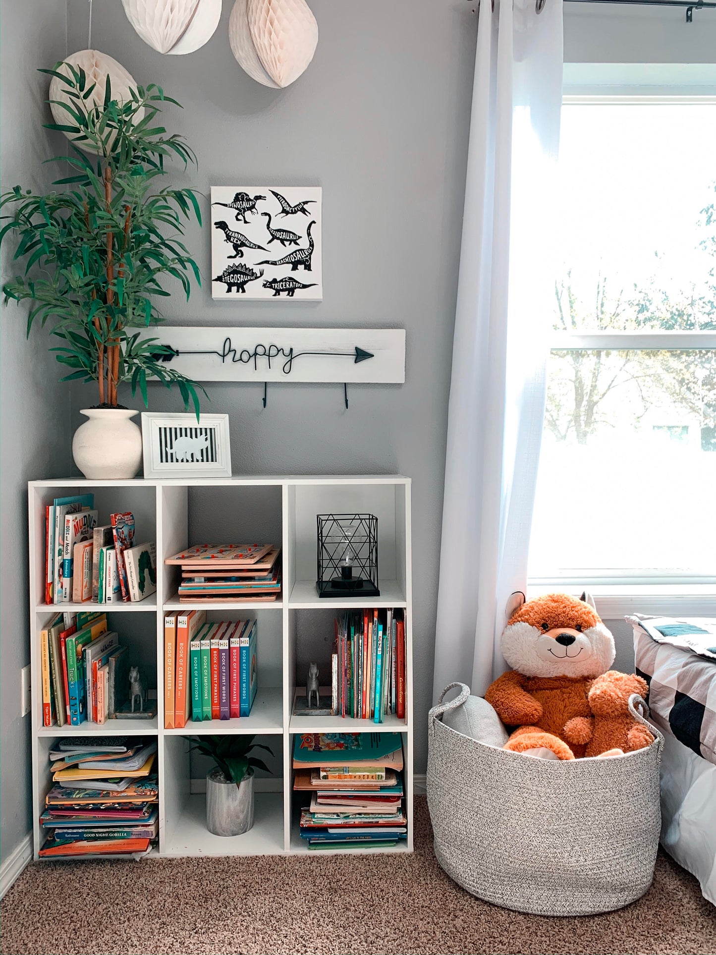 Cotton Rope Storage Basket - Full Mixed Gray - Wide