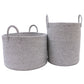 Cotton Rope Storage Basket - Full Mixed Gray - Tall