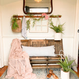 Cotton Rope Hanging Planter Basket - Set of 2 - Full Off-White