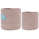 2-Pack Brown Planter Basket