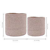 2-Pack Brown Planter Basket