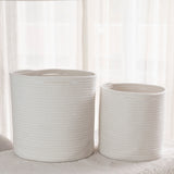 2-Pack Off-White Planter Basket