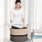 Cotton Rope Storage Basket - 3-Tone Striped Brown - Wide