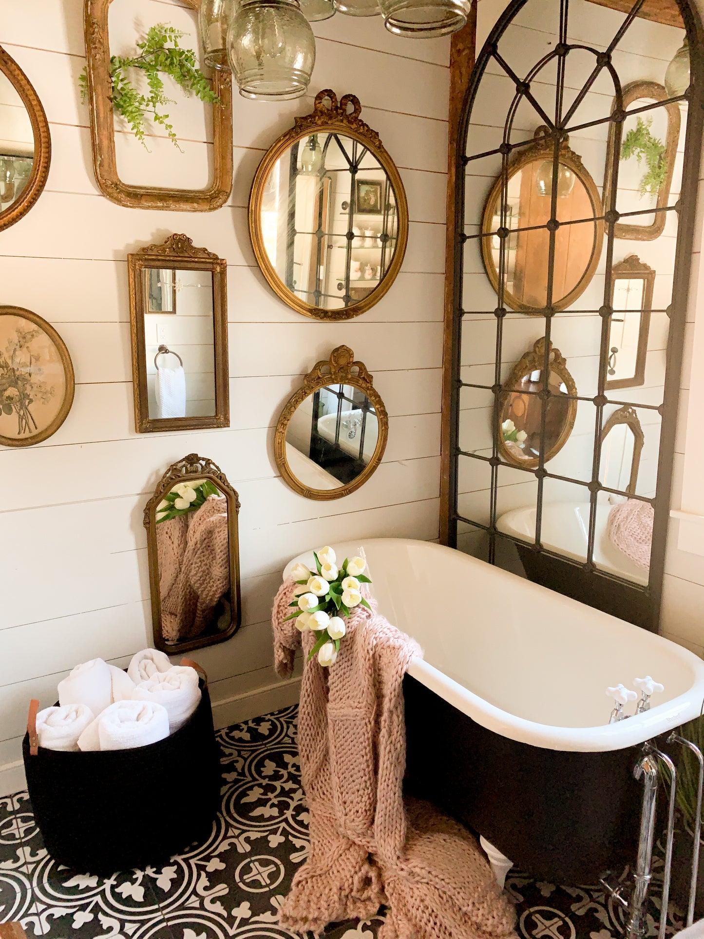 The Benjamin - Decorative Storage Baskets with Real Leather Handles