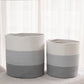 2-Pack Toned Gray Planter Basket