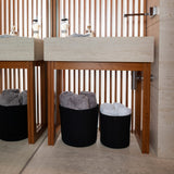 2-Pack Black Planter Basket