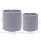 2-Pack Gray Planter Basket