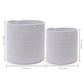 2-Pack Mixed Gray Planter Basket