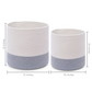 2-Pack Planter Basket - White & Gray