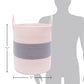 Cotton Rope Storage Basket - Striped Gray - Tall