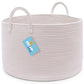 Cotton Rope Storage Basket - Full Off-White - Wide