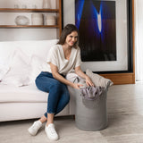 Cotton Rope Storage Basket - Full Gray - Tall