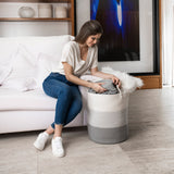 Cotton Rope Storage Basket - 3-Tone Gray - Tall