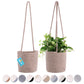 Cotton Rope Hanging Planter Basket - Set of 2 - Full Brown