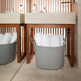 Cotton Rope Storage Basket - Full Gray - Wide