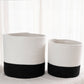 2-Pack Planter Basket - White & Black