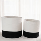 2-Pack Planter Basket - White & Black