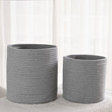 2-Pack Gray Planter Basket