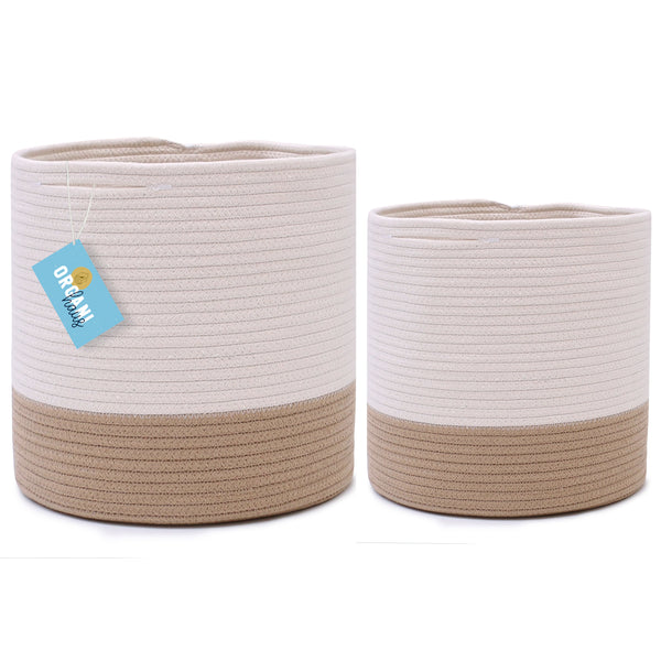 2-Pack Planter Basket - Honey & Off-White