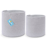 2-Pack Mixed Gray Planter Basket