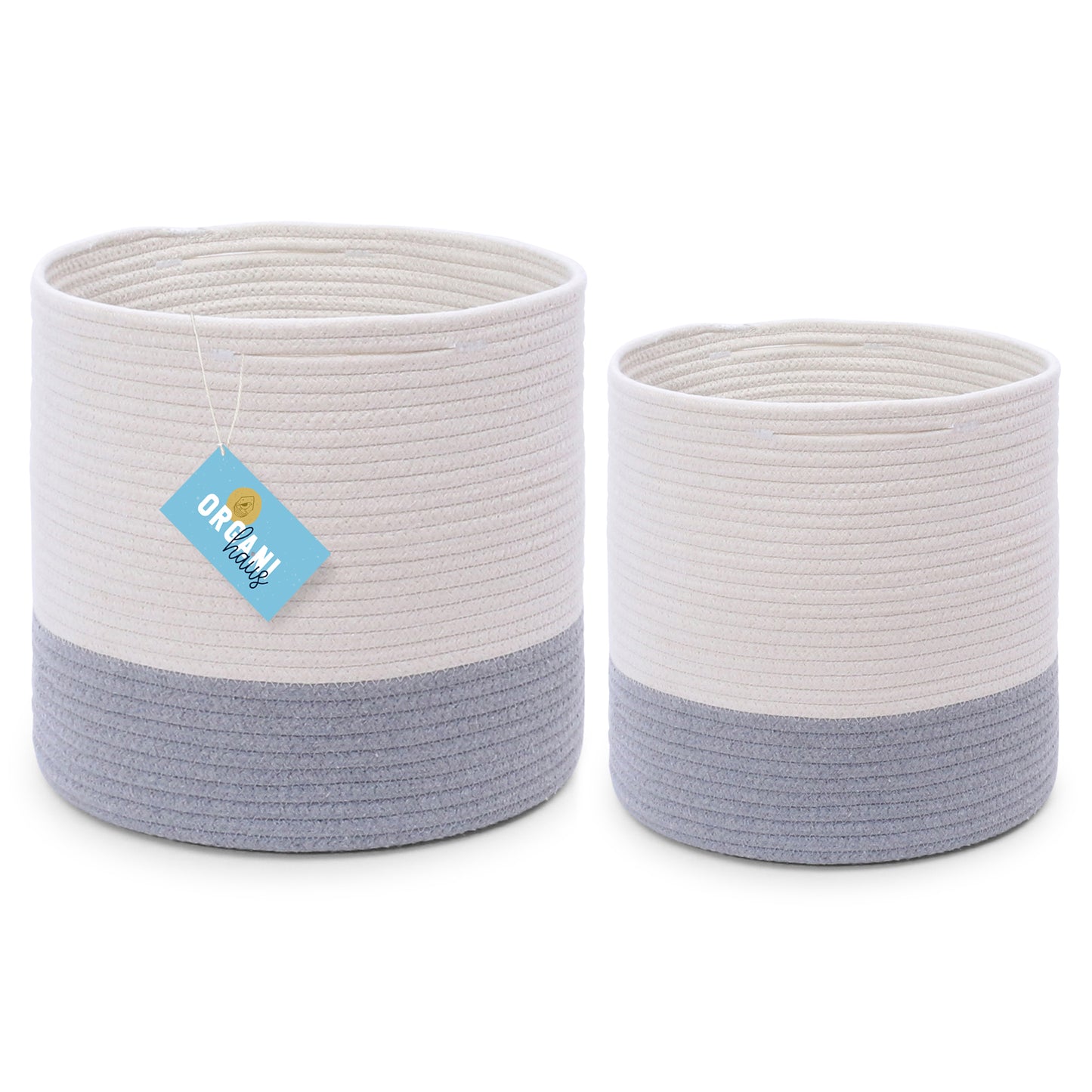 2-Pack Planter Basket - White & Gray