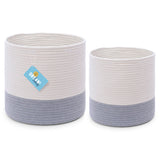 2-Pack Planter Basket - White & Gray