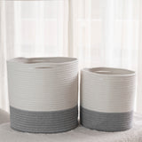 2-Pack Planter Basket - White & Gray