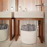 Cotton Rope Storage Basket - Full Off-White - Wide