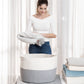 Cotton Rope Storage Basket - Gray & Off-White - Wide