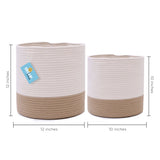 2-Pack Planter Basket - Honey & Off-White